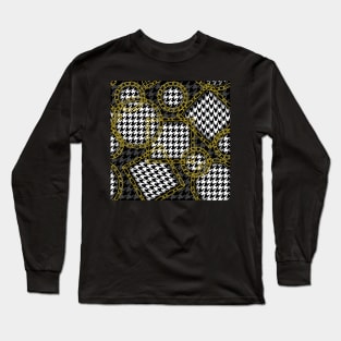 Houndstooth pattern Long Sleeve T-Shirt